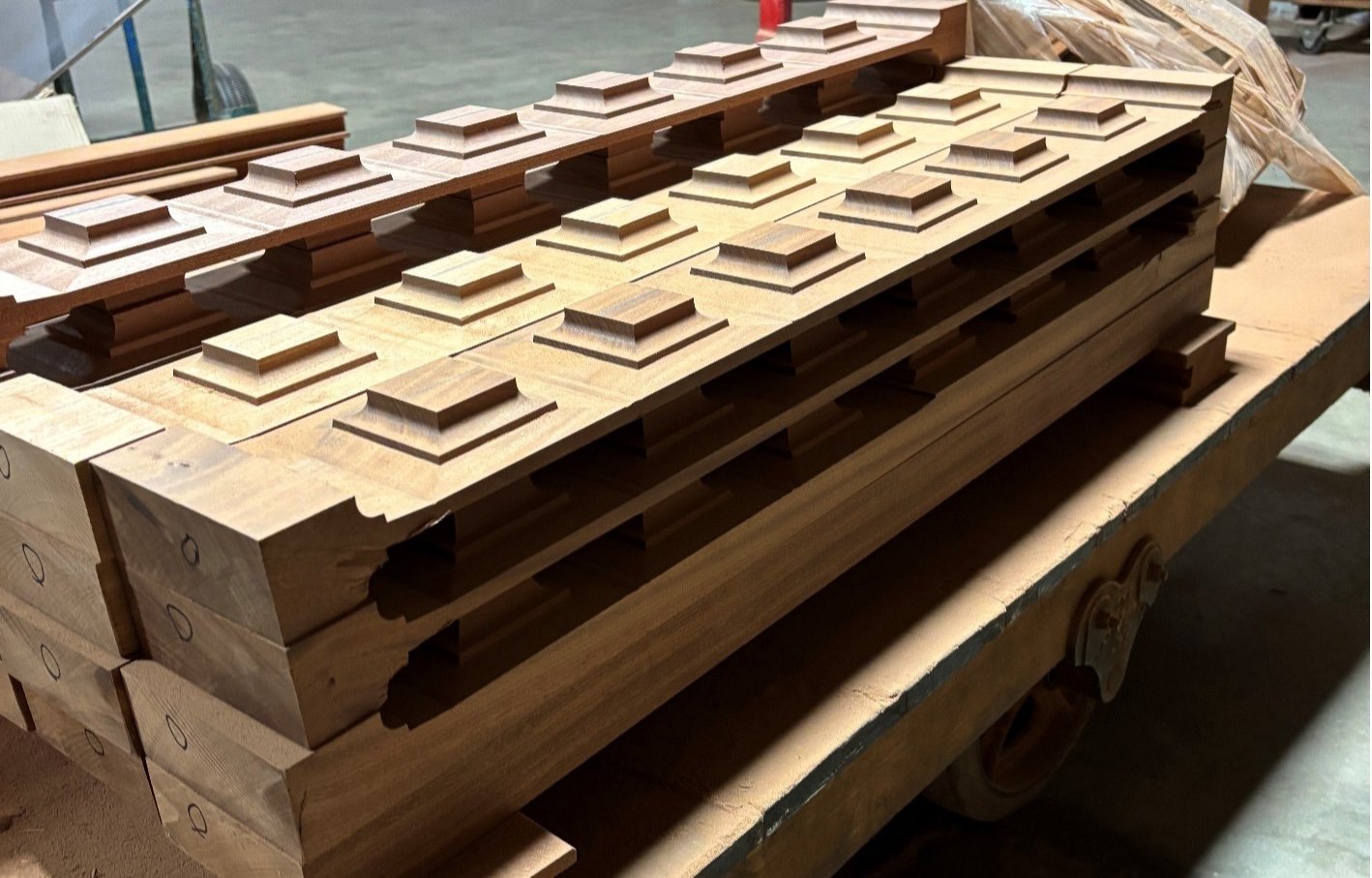 Mahogany Waffle Doors